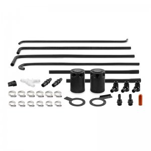 Subaru WRX Baffled Oil Catch Can Kit - Mishimoto - MMBCC-WRX-08SBE - Black - `08-`14