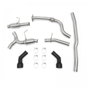 Chevrolet Camaro Performance Exhaust - Rear - Mishimoto - Cat Back with Dual Black Tips - Black - 2016