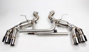 Chevrolet Camaro SS Performance Exhaust - Mishimoto - Quad-Tip Pro Axle-Back - Polished - `16-`24
