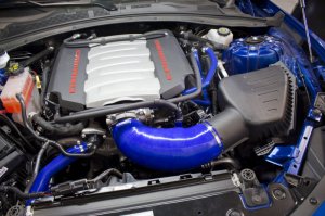 Chevrolet Camaro SS Performance Air Intake - Mishimoto - Silicone Induction Hose - Blue - `16-`19