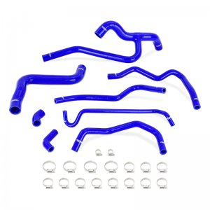 Ford Mustang Radiator Coolant Hose Kit - Mishimoto - Silicone - Blue - `05-`10