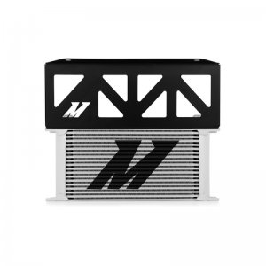 Subaru BRZ Oil Cooler Kit - Front - Mishimoto - Direct-Fit, 19-row Stacked-Plate - Silver - 2013