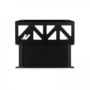 Subaru BRZ Oil Cooler Kit - Front - Mishimoto - Direct-Fit, 19-row Stacked-Plate - Silver - 2013