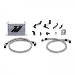 Chevrolet Camaro SS Oil Cooler Kit - Mishimoto - 25-row Stacked Plate - Silver - `16-`17