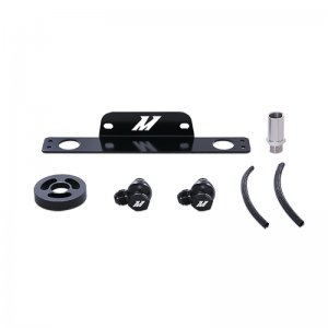 Chevrolet Camaro SS Oil Cooler Kit - Front - Mishimoto - Non-Thermostatic - Black - `10-`15