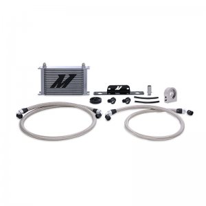 Chevrolet Camaro SS Oil Cooler Kit - Front - Mishimoto - Non-Thermostatic, 25-row stacked plate - Silver - `10-`15