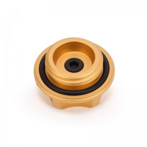 Subaru Forester Oil Filler Cap - Mishimoto - Billet CNC-Machined Aluminum - Gold - `05-`06
