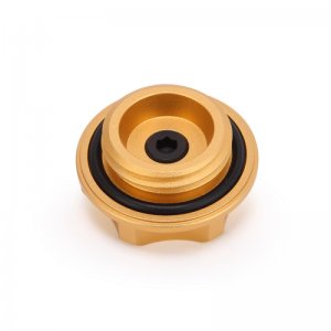 Subaru Forester Oil Filler Cap - Mishimoto - Billet CNC-Machined Aluminum - Gold - `05-`06
