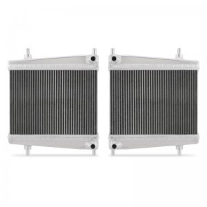 Toyota GR Supra Auxiliary Radiators - Mishimoto - Performance Aluminum - Polished - 2020