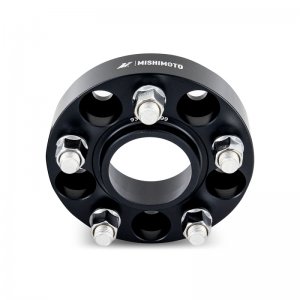 Ford Mustang Wheel Spacers - Mishimoto - 5X114.3, 70.5mm Center Bore, M14 X 1.5, 1.00-in Thick - Black - 2015
