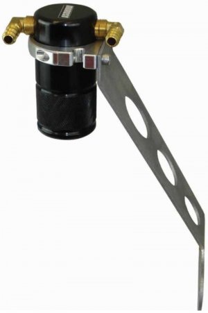 Chevrolet Corvette Oil Catch Can - Moroso - Billet Aluminum - Black - `05-`13