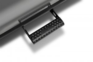 Toyota Tacoma Double Cab RKR Step System - Cab Length - N-Fab - 1.75 in. Rails - Textured Black - `05-`23