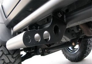 Toyota Tacoma Step Nerf Bar - Cab Length - N-Fab - RKR Step System - Textured Black - `05-`23