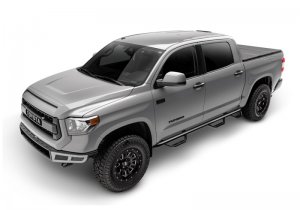 Toyota Tacoma Nerf Step - Side - N-Fab - Bed Access, Wheel-to-Wheel, 2 in. Main Tube Diameter - Gloss Black - `16-`23
