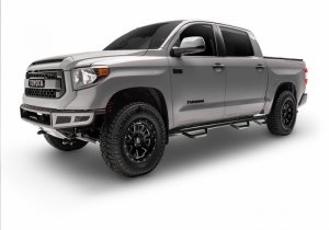 Toyota Tacoma Nerf Step - Side - N-Fab - Bed Access, Wheel-to-Wheel, 2 in. Main Tube Diameter - Gloss Black - `16-`23