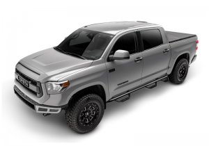 Toyota Tacoma Nerf Step - Side - N-Fab - Bed Access, Wheel-to-Wheel, 2 in. Main Tube Diameter - Gloss Black - `16-`23