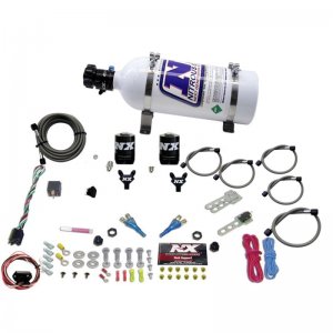 Nissan 370Z Nitrous Oxide Injection System Kit - Nitrous Express - Dual Nozzle (35-150HP) w/5lb Bottle - `03-`18