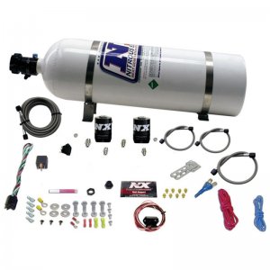Chevrolet Camaro Nitrous Oxide Injection System Kit - Nitrous Express - Single Nozzle, 35-150HP w/15lb Bottle - `10-`15