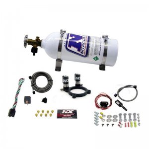 Ford Mustang Nitrous Oxide Kit - Nitrous Express - V6 Plate Kit w/5lb Bottle - `11-`14