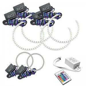 Dodge Charger Headlight Halo Kit - ORACLE Lighting - ColorSHIFT with Simple Controller, Triple Ring - `05-`10