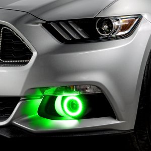 Ford Mustang Fog Light Halo Kit - ORACLE Lighting - Dynamic ColorSHIFT Surface Mount - `15-`17