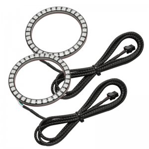 Ford Mustang Fog Light Halo Kit - ORACLE Lighting - Dynamic ColorSHIFT Surface Mount - `15-`17