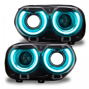 Dodge Challenger Headlight DRL Upgrade Kit - ORACLE Lighting - ColorSHIFT - RGB+W - `15-`21