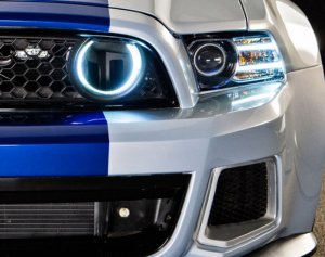 Ford Mustang Fog Light Halo Kit - ORACLE Lighting - Surface Mount LED (Grille Style) - White - `10-`13
