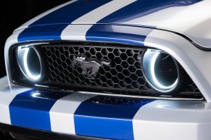 Ford Mustang Fog Light Halo Kit - ORACLE Lighting - Surface Mount LED (Grille Style) - White - `10-`13