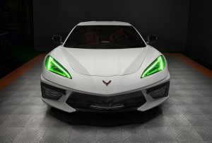 Chevrolet Corvette C8 Headlight DRL Upgrade Kit - ORACLE Lighting - ColorSHIFT RGB+A - `20-`21