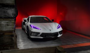 Chevrolet Corvette C8 Headlight DRL Upgrade Kit - ORACLE Lighting - ColorSHIFT RGB+A - `20-`21