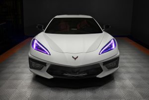 Chevrolet Corvette C8 Headlight DRL Upgrade Kit - ORACLE Lighting - ColorSHIFT RGB+A - `20-`21