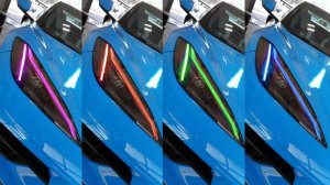 Chevrolet Corvette C8 Headlight DRL Upgrade Kit - ORACLE Lighting - ColorSHIFT RGB+A - `20-`21