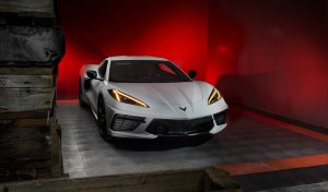 Chevrolet Corvette C8 Headlight Upgrade Kit - ORACLE Lighting - ColorSHIFT RGB+A with BC1 Controller - `20-`21