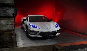 Chevrolet Corvette C8 Headlight Upgrade Kit - ORACLE Lighting - ColorSHIFT RGB+A with BC1 Controller - `20-`21