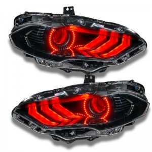 Ford Mustang Headlight Kit w/ Halos - ORACLE Lighting - Dynamic DRL w/ Sequential Turn Signal - ColorSHIFT - `18-`21