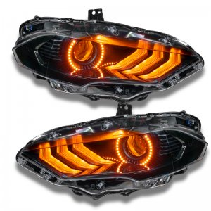 Ford Mustang Headlight Kit w/ Halos - ORACLE Lighting - Dynamic DRL w/ Sequential Turn Signal - ColorSHIFT - `18-`21
