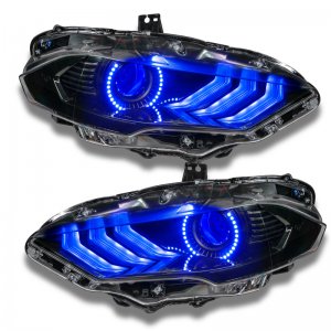 Ford Mustang Headlight Kit w/ Halos - ORACLE Lighting - Dynamic DRL w/ Sequential Turn Signal - ColorSHIFT - `18-`21