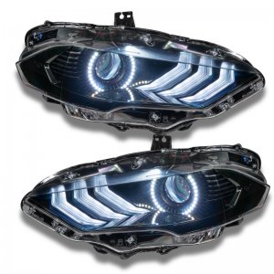 Ford Mustang Headlight Kit w/ Halos - ORACLE Lighting - Dynamic DRL w/ Sequential Turn Signal - ColorSHIFT - `18-`21