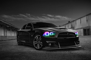 Dodge Charger Headlight Halo Kit - ORACLE Lighting - ColorSHIFT - `11-`14