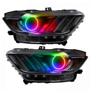 Ford Mustang Headlight Halo Kit - ORACLE Lighting - ColorSHIFT w/ 2.0 Controller - `15-`17