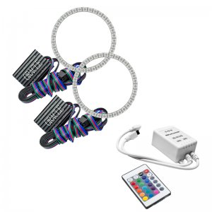 Ford Mustang Headlight Halo Kit - ORACLE Lighting - ColorSHIFT w/ Simple Controller - `15-`17