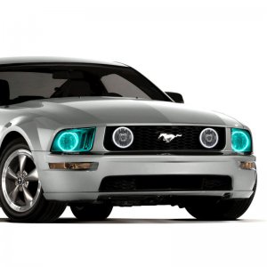 Ford Mustang Headlight Halo Kit - ORACLE Lighting - ColorSHIFT w/ BC1 Controller - `05-`09