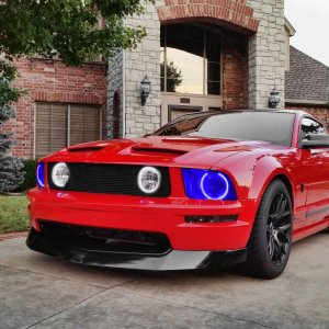 Ford Mustang Headlight Halo Kit - ORACLE Lighting - ColorSHIFT w/ BC1 Controller - `05-`09
