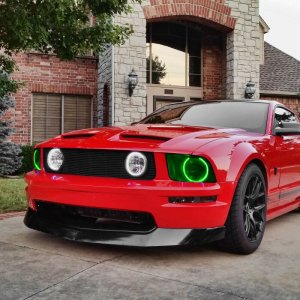 Ford Mustang Headlight Halo Kit - ORACLE Lighting - ColorSHIFT w/ BC1 Controller - `05-`09
