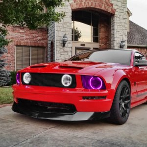 Ford Mustang Headlight Halo Kit - ORACLE Lighting - ColorSHIFT w/ BC1 Controller - `05-`09