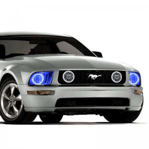 Ford Mustang Headlight Halo Kit - ORACLE Lighting - ColorSHIFT w/ BC1 Controller - `05-`09