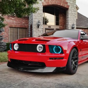 Ford Mustang Headlight Halo Kit - ORACLE Lighting - ColorSHIFT w/ BC1 Controller - `05-`09