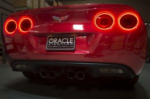Chevrolet Corvette C6 LED Tail Light Halo Kit - Rear - ORACLE Lighting - LED - Red - `05-`13