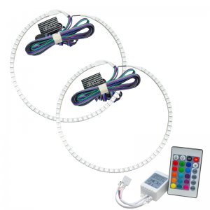 Ford Mustang Headlight Halo Kit - ORACLE Lighting - ColorSHIFT with Simple Controller - ColorSHIFT - `13-`14